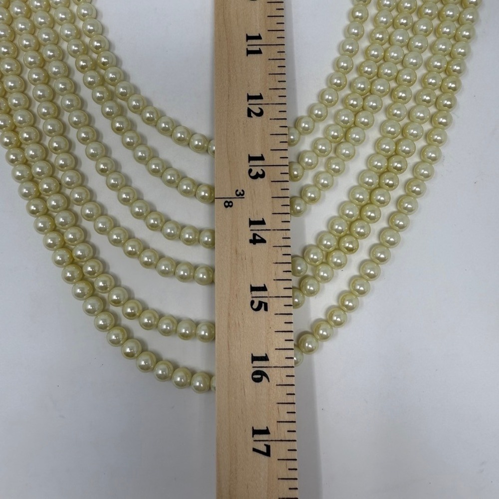 NWT‎ Anthropologie Radà Acessori Multi Strand Pearl and Striped Ribbon Necklace - Picture 6 of 10